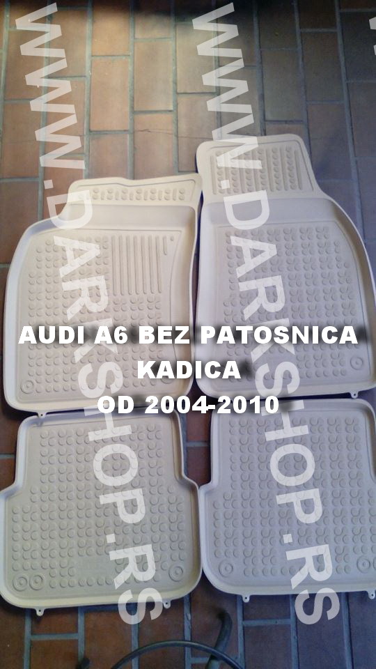 GUMENE PATOSNICE KADICE U BEZ BOJI ZA AUDI A6/2004-2010.